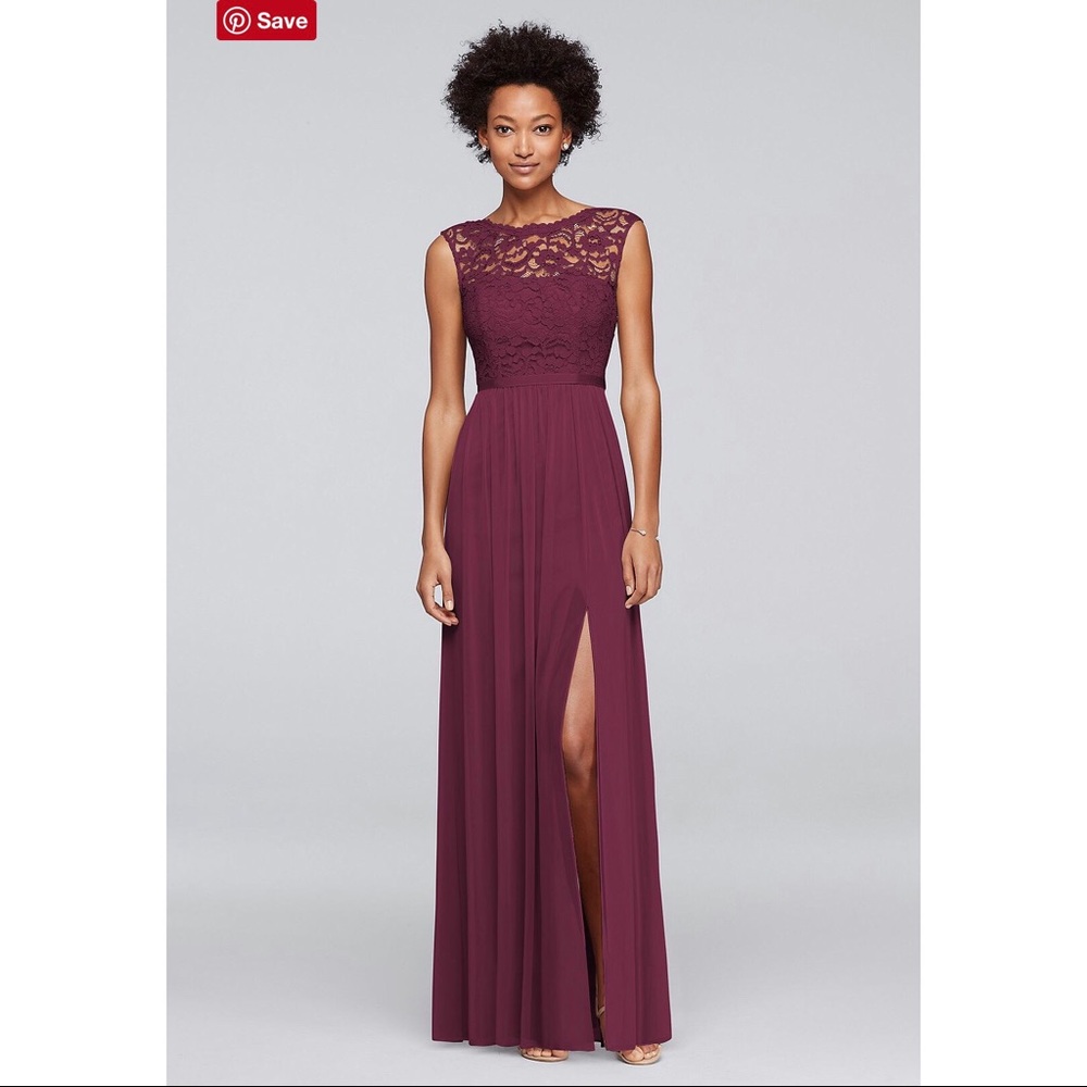 David’s Bridal Bridesmaid dress (in wine color)